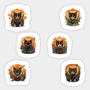 Ninja kitten Pack (1) Sticker